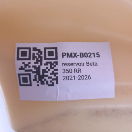 Reservoir beta 350 rr 2021-2026 - 037.43.000.00.51 d'Occasion | Piston MX