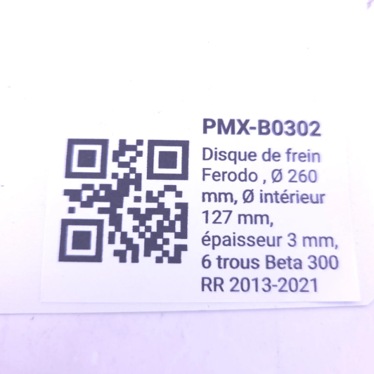  6 trous beta 300 rr 2013-2021 - FMD0017RF - Photo d'occasion