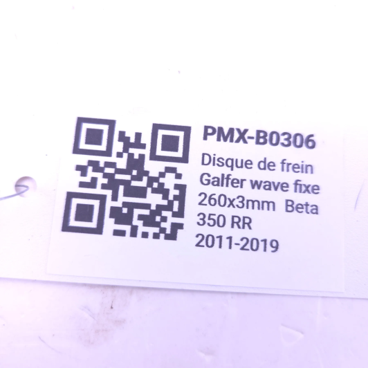 Disque de frein Galfer wave fixe 260x3mm beta 350 rr 2011-2019 - DF814W d'Occasion | Piston MX