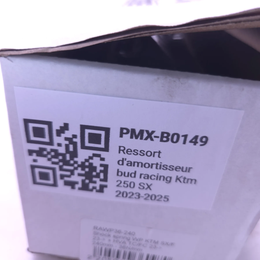 Ressort d'amortisseur bud racing Ktm 250 sx 2023-2025 - RAWP36-240 d'Occasion | Piston MX