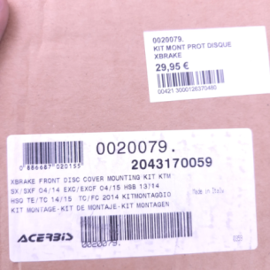 Support de protege disque de frein avant Acerbis Xbrake ktm 250 sx 2004-2014 - 0020079 - Photo d'occasion 2