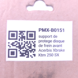 Support de protege disque de frein avant Acerbis Xbrake ktm 250 sx 2004-2014 - 0020079 - Photo d'occasion 2