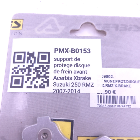 Support de protege disque de frein avant Acerbis Xbrake suzuki 250 Rmz 2007-2014 - 0009802 d'Occasion | Piston MX