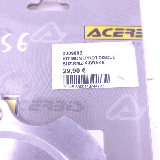 Support de protege disque de frein avant Acerbis Xbrake suzuki 250 Rmz 2007-2014 - 0009802 d'Occasion | Piston MX