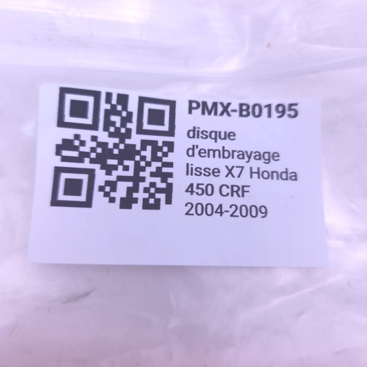 Disque d'embrayage lisse X7 honda 450 crf 2004-2009 - 22321KZ3690 d'Occasion | Piston MX