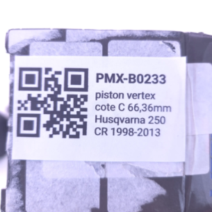 Piston vertex cote C 66 2