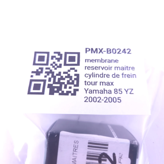 Membrane reservoir maitre cylindre de frein tour max yamaha 85 yz 2002-2005 - 1023472 d'Occasion | Piston MX