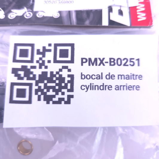 Bocal de maitre cylindre arriere d'Occasion | Piston MX