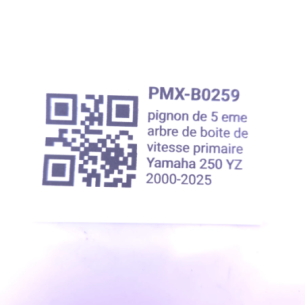 Pignon de 5 eme arbre de boite de vitesse primaire Yamaha 250 yz 2000-2025 - 5BE-17151-00 - Photo d'occasion 2