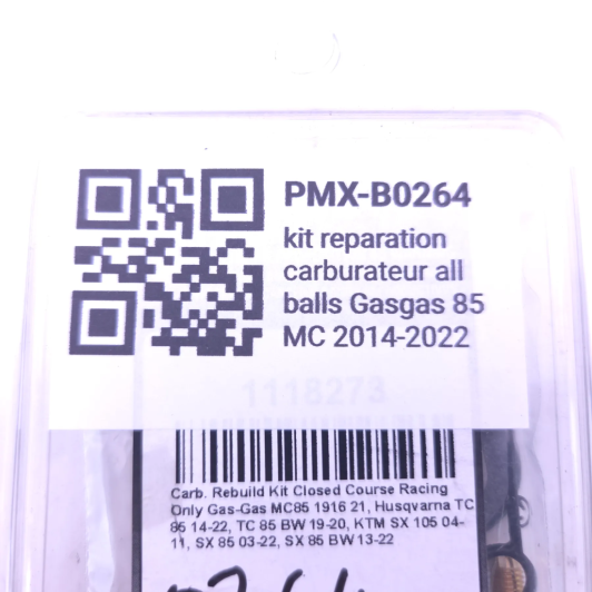 Kit reparation carburateur all balls gasgas 85 mc 2014-2022 - 1118273 d'Occasion | Piston MX