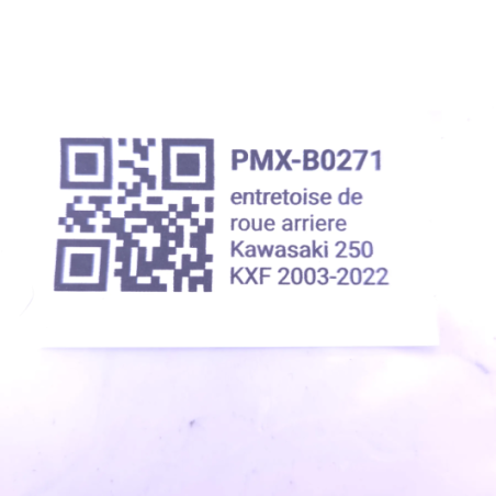 Entretoise de roue arriere kawasaki 250 kxf 2003-2022 - 921521544 d'Occasion | Piston MX