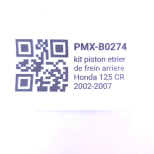 Kit piston etrier de frein arriere honda 125 cr 2002-2007 - rp002 - Photo d'occasion 2