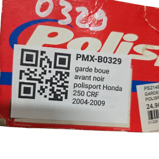 garde boue avant noir polisport honda 250 crf 2004-2009 - 856260002