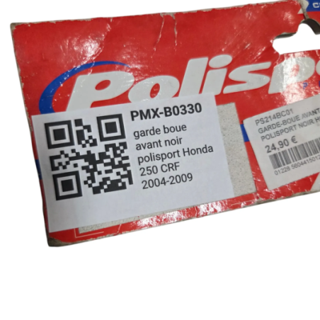 garde boue avant noir polisport honda 250 crf 2004-2009 - 856260002