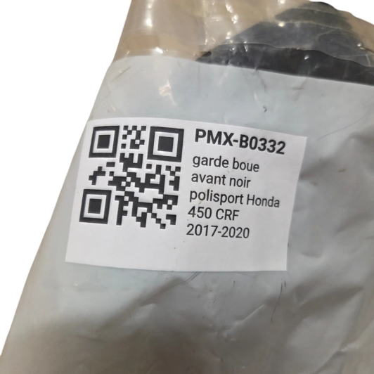 garde boue avant noir polisport honda 450 crf 2017-2020 - 8553200003