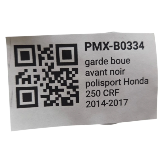 garde boue avant noir polisport honda 250 crf 2014-2017 - 857390003