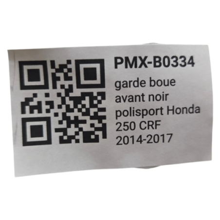 garde boue avant noir polisport honda 250 crf 2014-2017 - 857390003