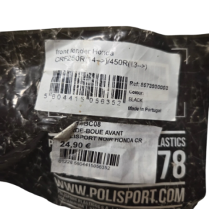 garde boue avant noir polisport honda 250 crf 2014-2017 - 857390003 2
