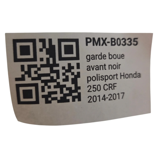 garde boue avant noir polisport honda 250 crf 2014-2017 - 857390003