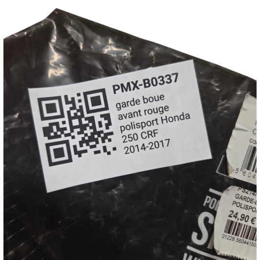 garde boue avant rouge polisport honda 250 crf 2014-2017 - 3573900001