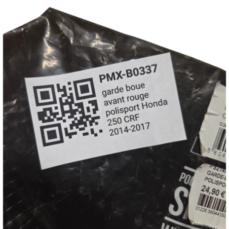 garde boue avant rouge polisport honda 250 crf 2014-2017 - 3573900001