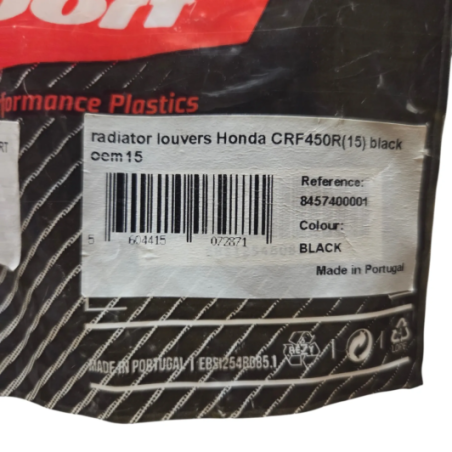 protection radiateur noir polisport honda 450 crf 2015 - 8457400001