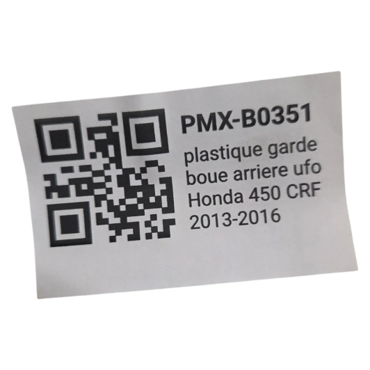 plastique garde boue arriere ufo honda 450 crf 2013-2016 - 78103610