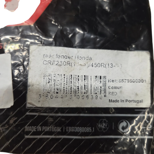 plastique garde boue arriere polisport honda 450 crf 2013-2016 - 8579500001