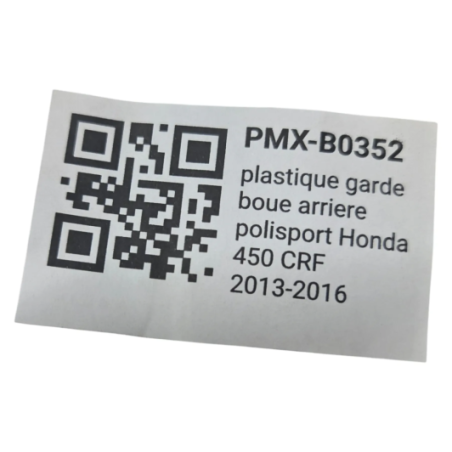 plastique garde boue arriere polisport honda 450 crf 2013-2016 - 8579500001
