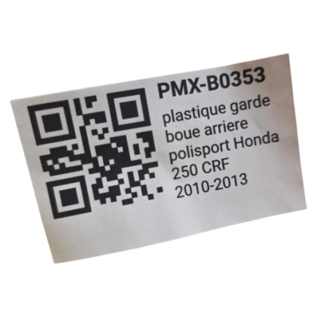 plastique garde boue arriere polisport honda 250 crf 2010-2013 - 8578700002