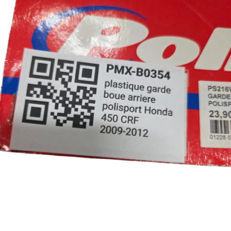 plastique garde boue arriere polisport honda 450 crf 2009-2012 - 8578700002