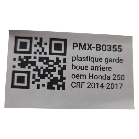 plastique garde boue arriere oem honda 250 crf 2014-2017 - 80102-man-a700