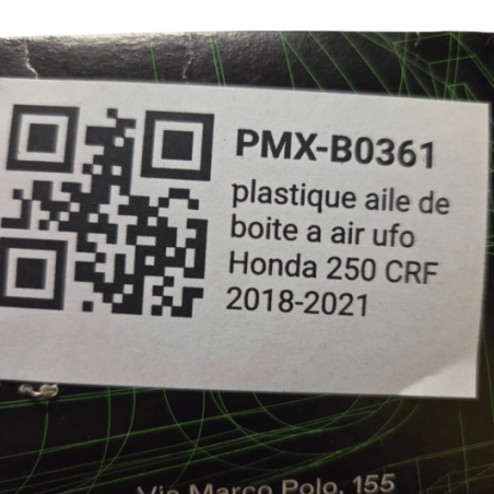 plastique aile de boite a air ufo honda 250 crf 2018-2021 - 1086915002
