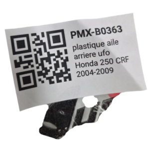 plastique aile arriere ufo honda 250 crf 2004-2009 - 78165110 2