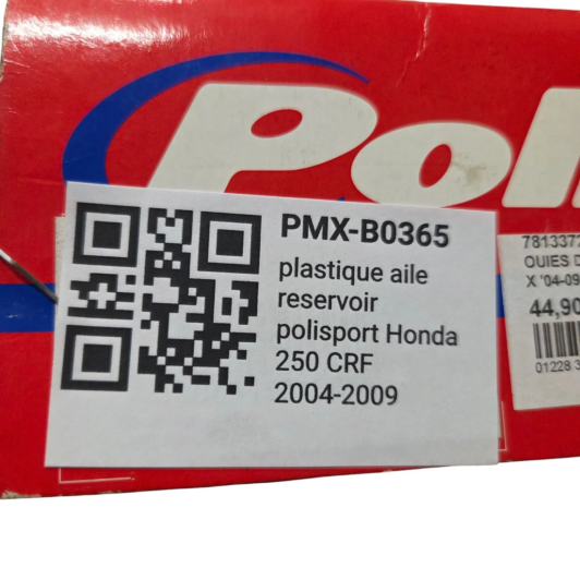 plastique aile reservoir polisport honda 250 crf 2004-2009 - 78133720