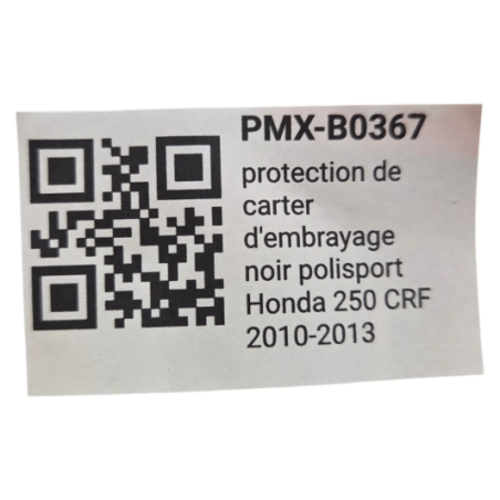 protection de carter d'embrayage noir polisport honda 250 crf 2010-2013 - 784411bk
