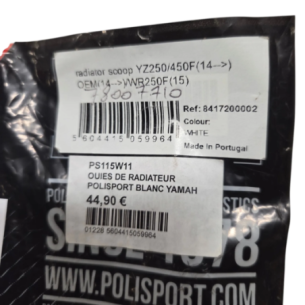 plastique aile reservoir polisport yamaha 450 yzf 2014-2018 - 78007710 2