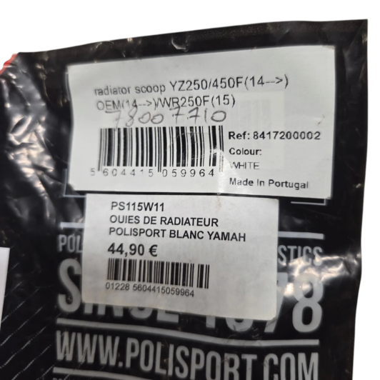 plastique aile reservoir polisport yamaha 450 yzf 2014-2018 - 78007710