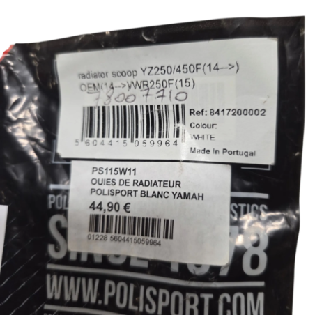 plastique aile reservoir polisport yamaha 450 yzf 2014-2018 - 78007710