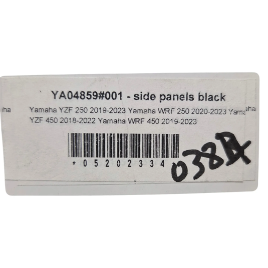 plastique aile arriere ufo yamaha 250 yzf 2019-2023