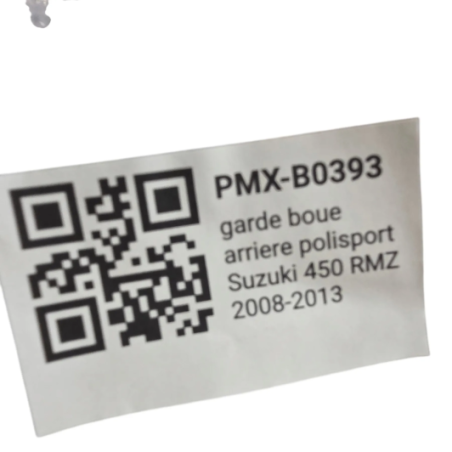 garde boue arriere polisport suzuki 450 rmz 2008-2013 - ps416bc09