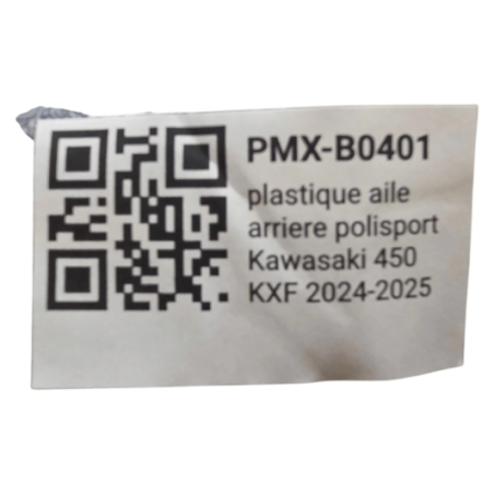 plastique aile arriere polisport kawasaki 450 kxf 2024-2025 - 8500500001