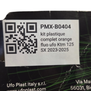 kit plastique complet orange fluo ufo ktm 125 sx 2023-2025 - ktkit529ffflu 2
