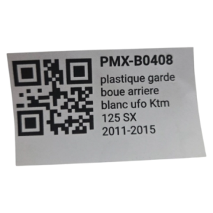 plastique garde boue arriere blanc ufo ktm 125 sx 2011-2015 - 78515410 2