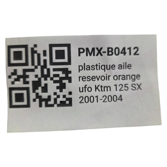 plastique aile resevoir orange ufo ktm 125 sx 2001-2004