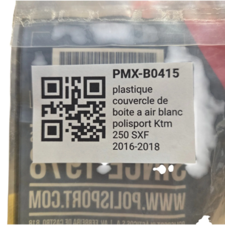 plastique couvercle de boite a air blanc polisport ktm 250 sxf 2016-2018 - 8448100002