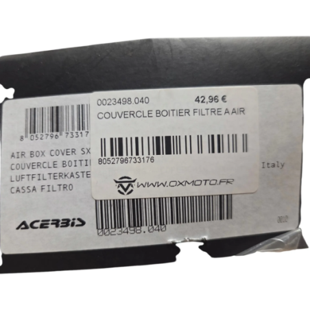plastique couvercle de boite a air bleu nuit acerbis ktm 250 sxf 2019-2022 - 0023498.040