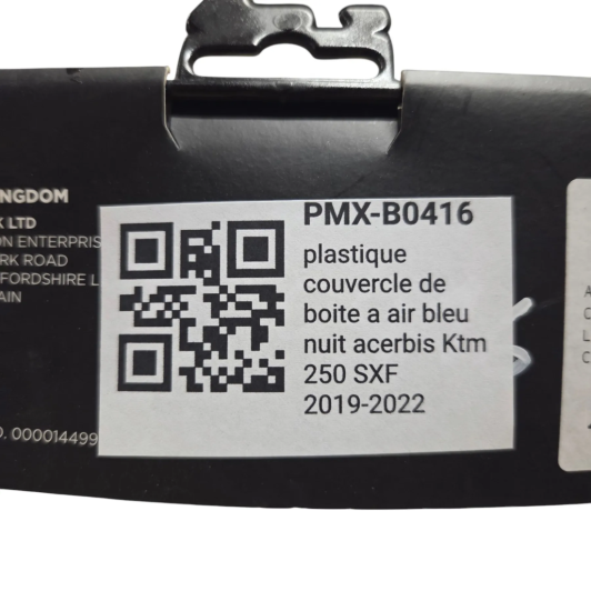 plastique couvercle de boite a air bleu nuit acerbis ktm 250 sxf 2019-2022 - 0023498.040