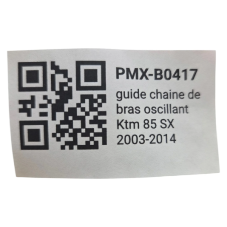 guide chaine de bras oscillant ktm 85 sx 2003-2014 - 8454200002