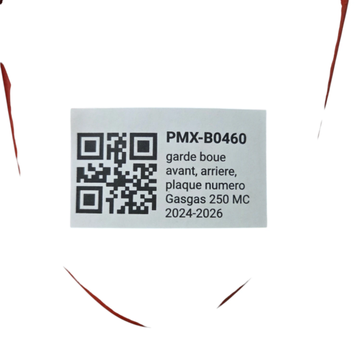garde boue avant, arriere, plaque numero gasgas 250 mc 2024-2026